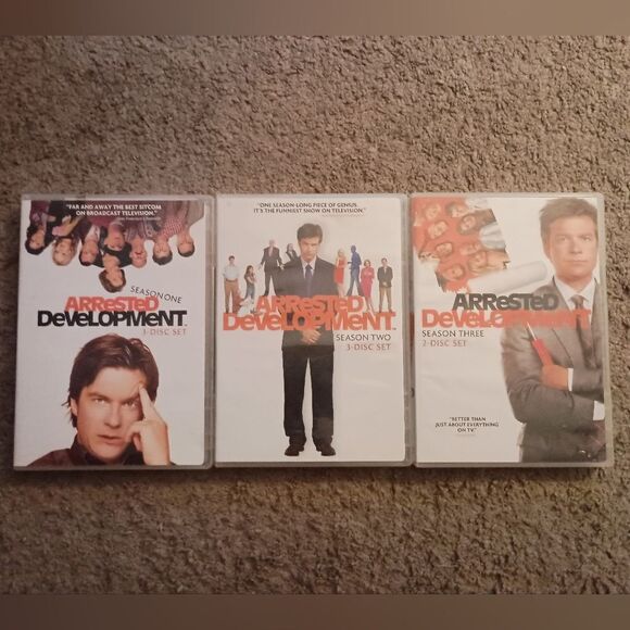Arrested Development Seasons 1, 2, & 3 DVD Sets PRE-OWNED - Picture 1 of 7